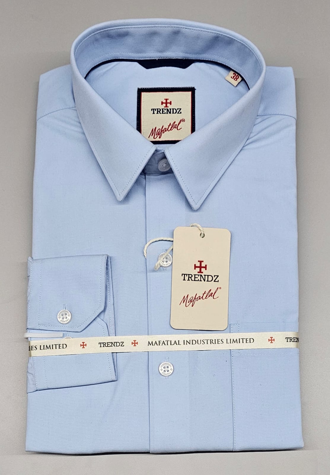 Anti Stain Formal Shirts by Mafatlal (Surf Blue) - 4