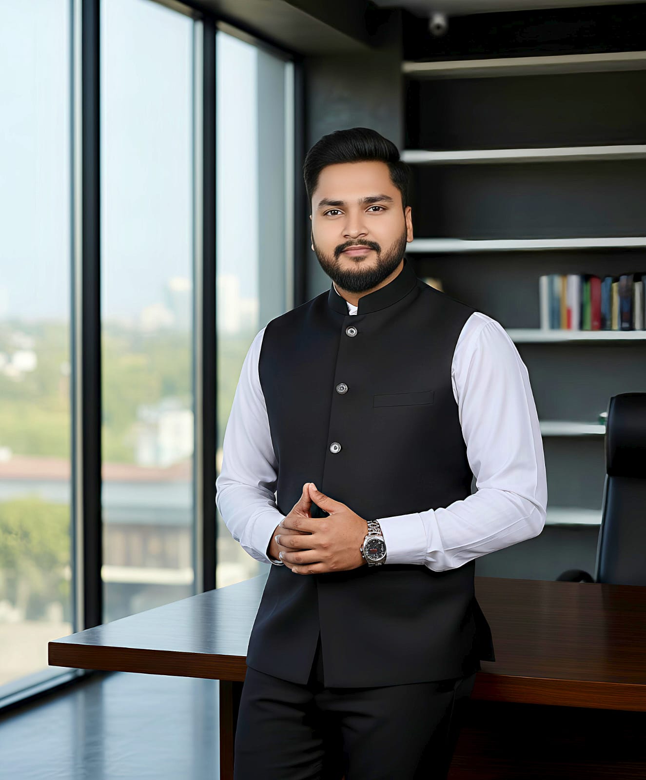 Jackets by Mafatlal (Black) - 3