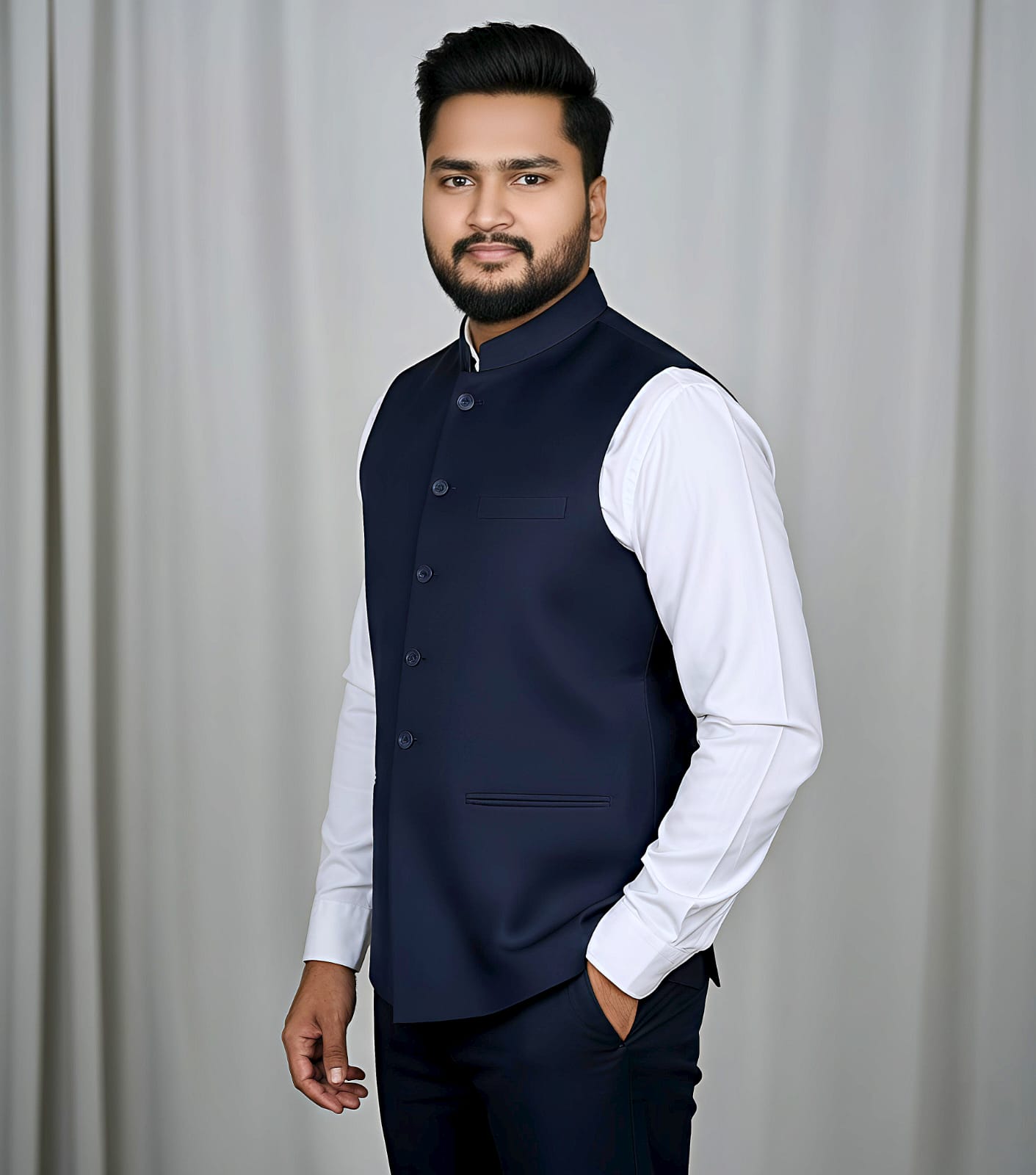 Jackets by Mafatlal (Navy Blue) - 2