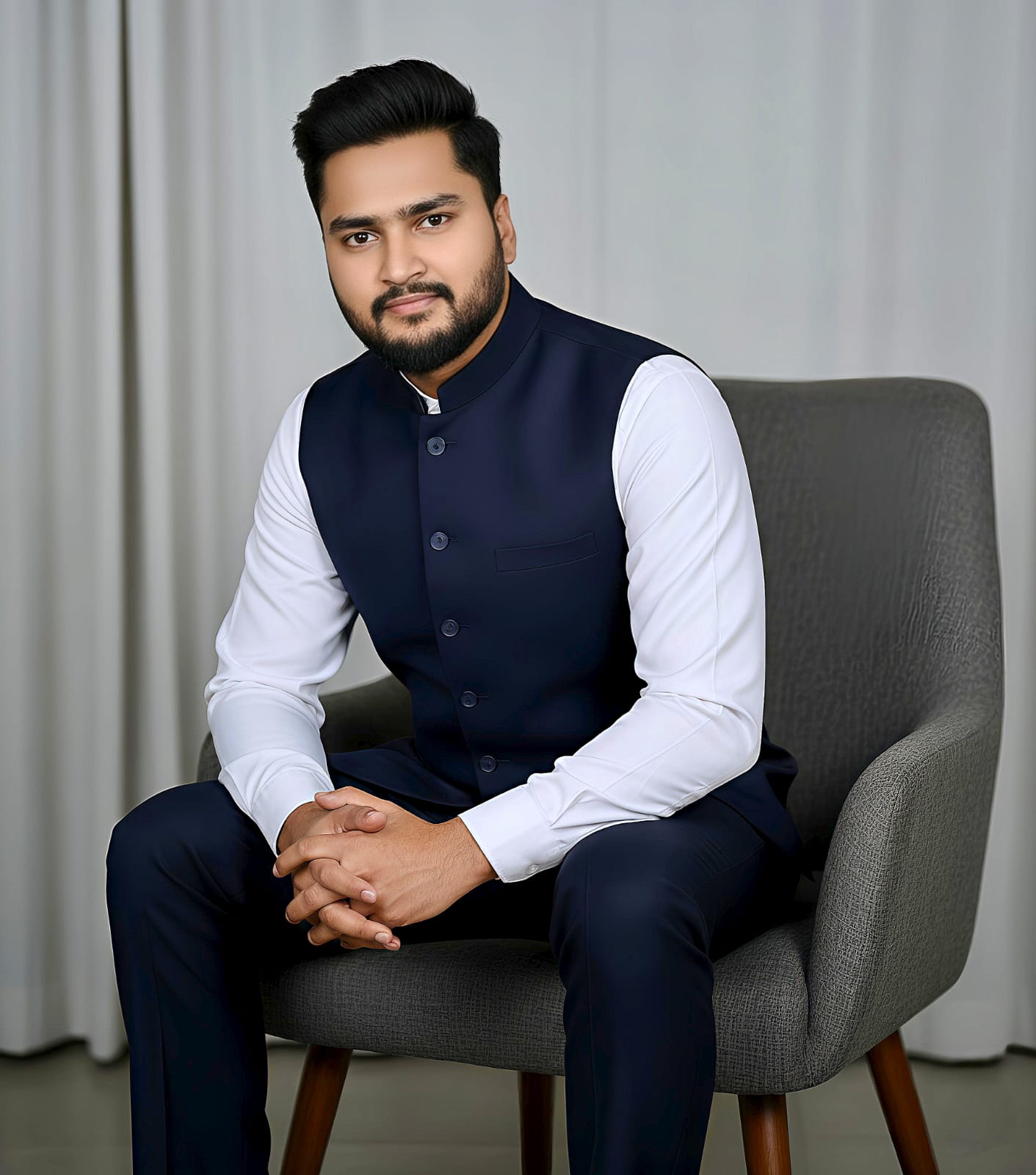 Jackets by Mafatlal (Navy Blue) - 3