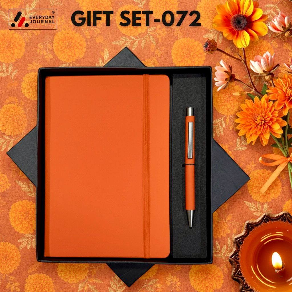 Gift Set 072 : Notebook & Pen (Orange)