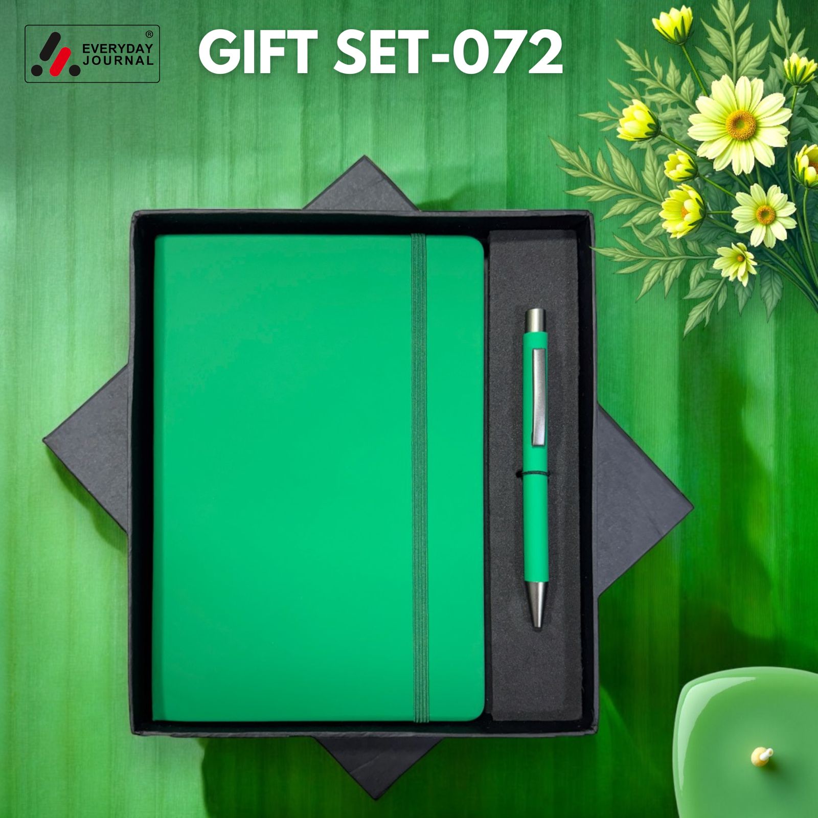 Gift Set 072 : Notebook & Pen (Green)