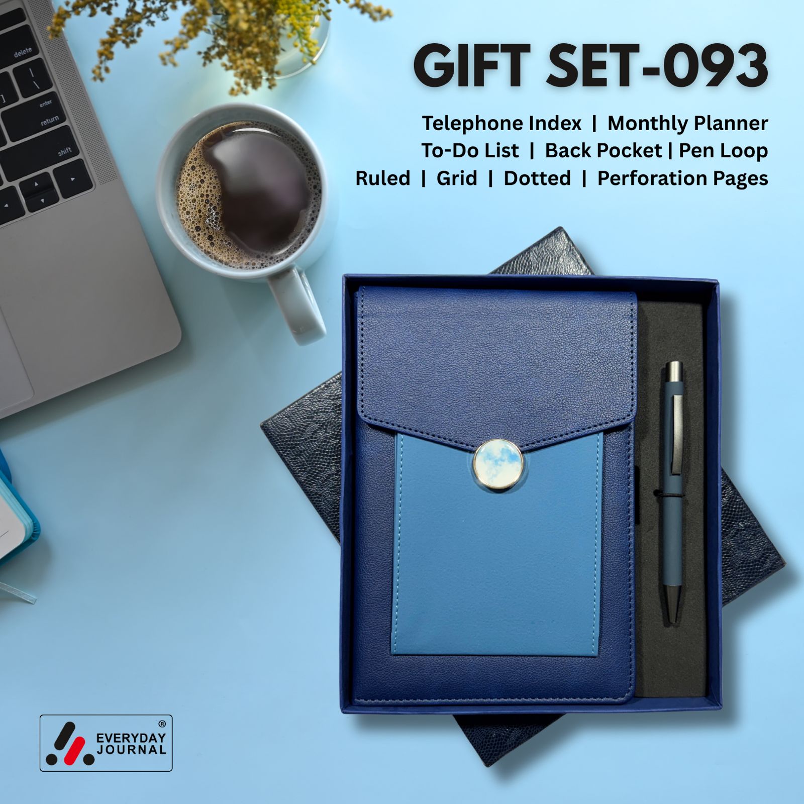 Gift Set 093 : Notebook & Pen (Navy Blue)