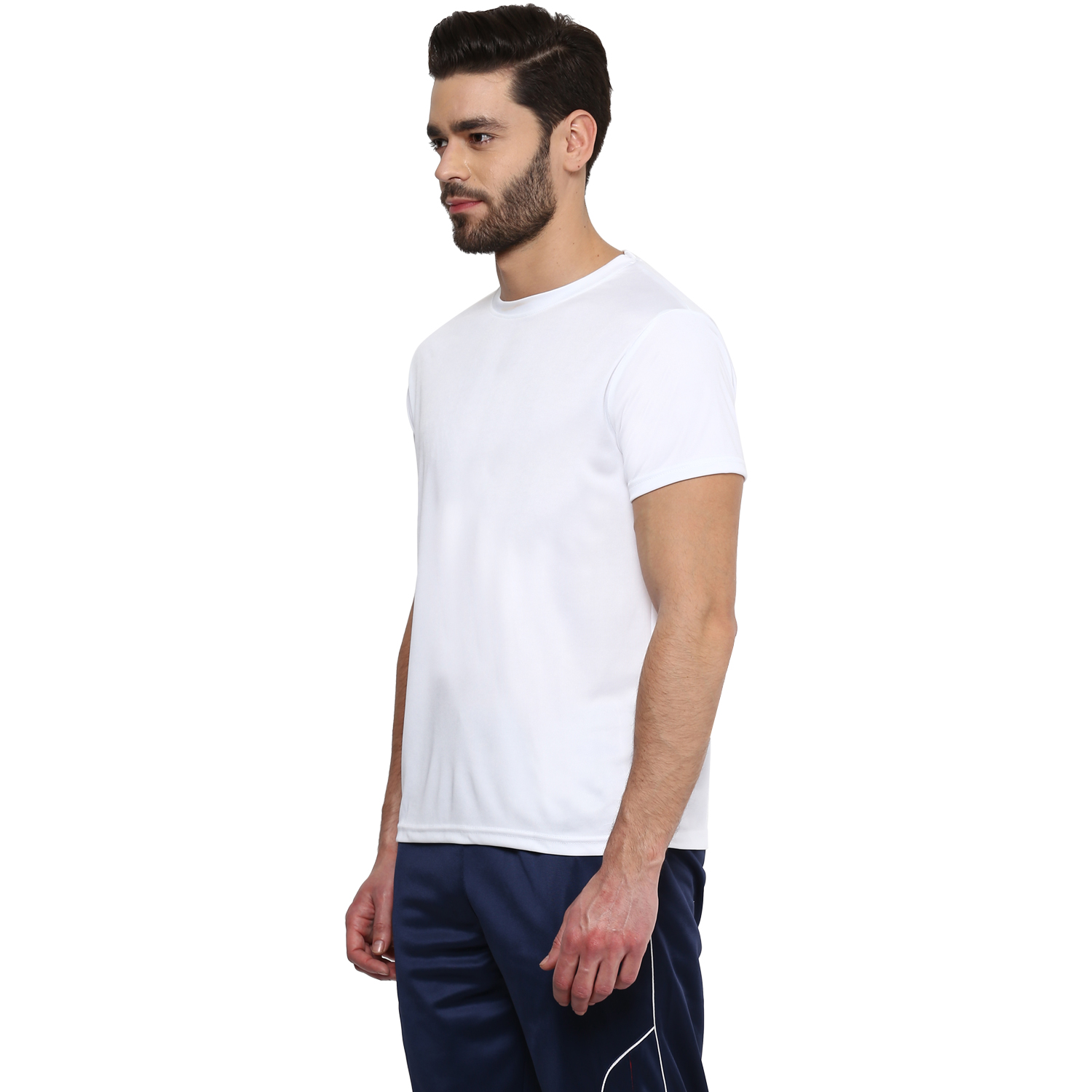 T-Shirts / Round Neck / Micro Polyester / White - 2