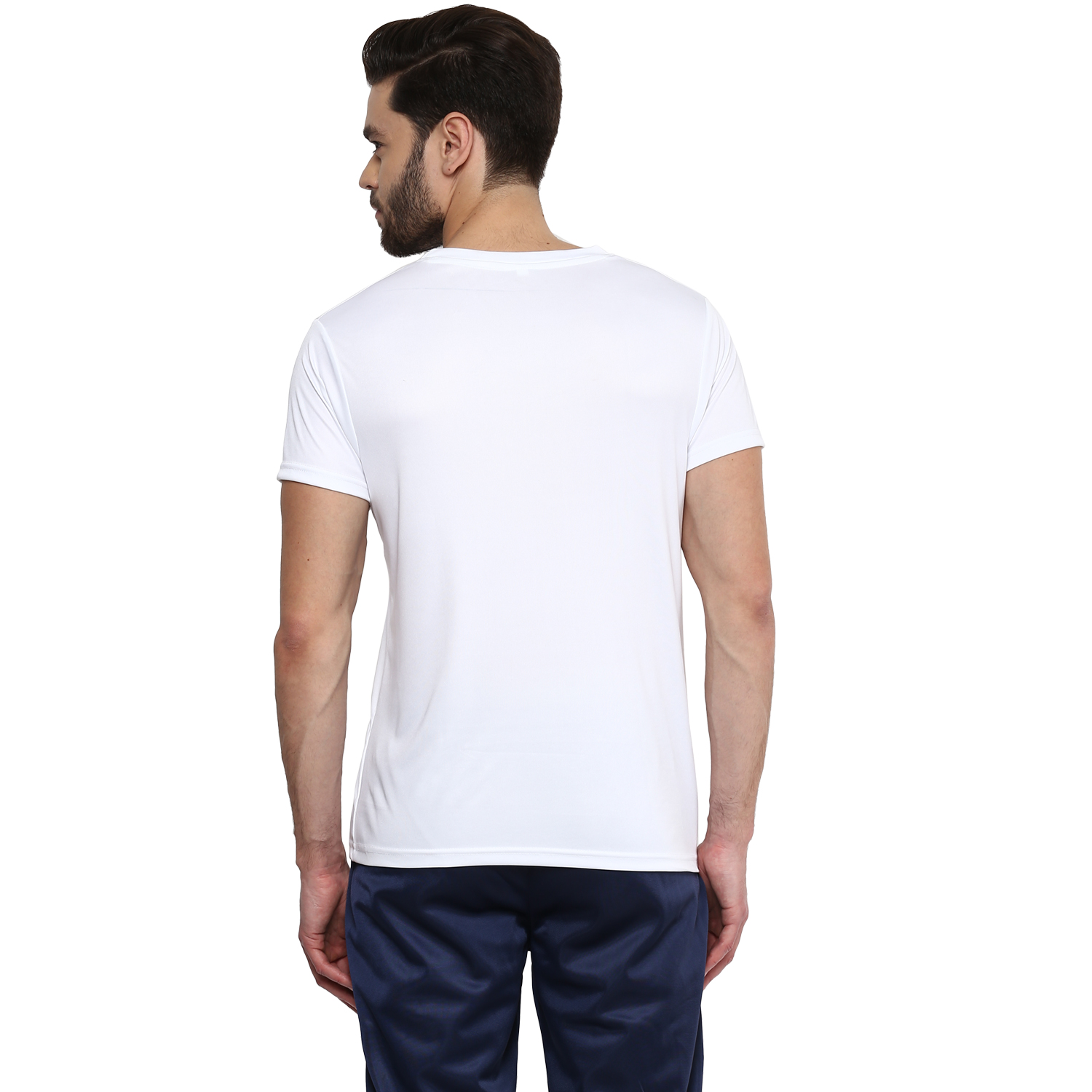 T-Shirts / Round Neck / Micro Polyester / White - 3