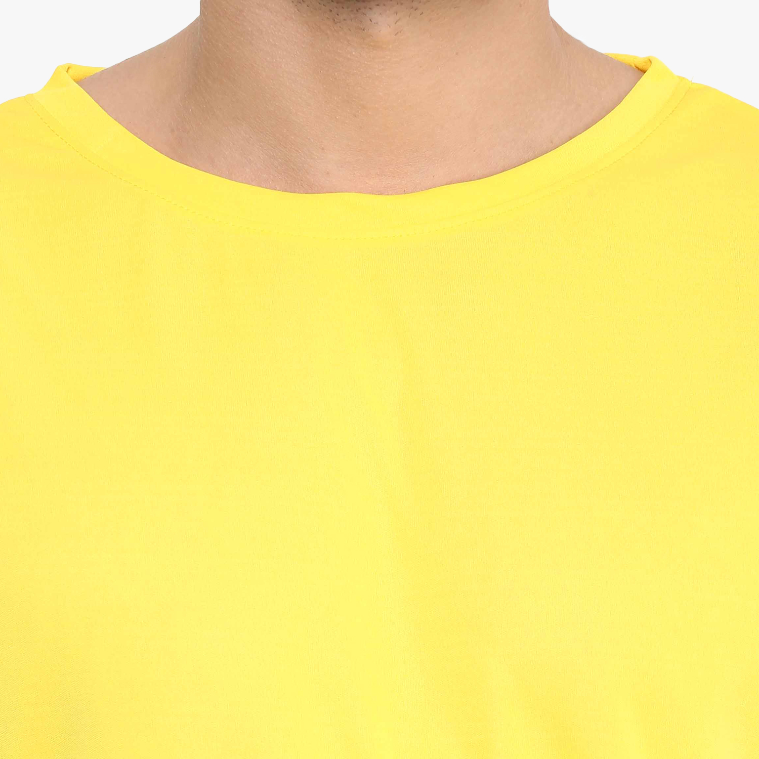 T-Shirts / Round Neck / Micro Polyester / Yellow - 6