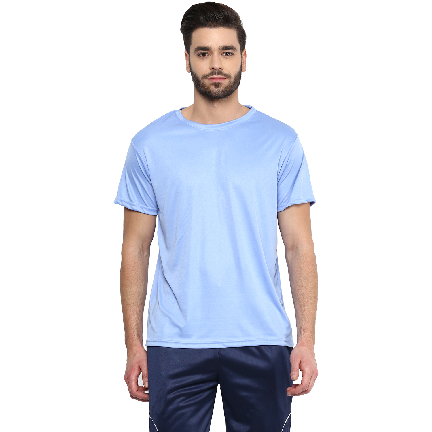 T-Shirts / Round Neck / Micro Polyester / Sky Blue (Copy)