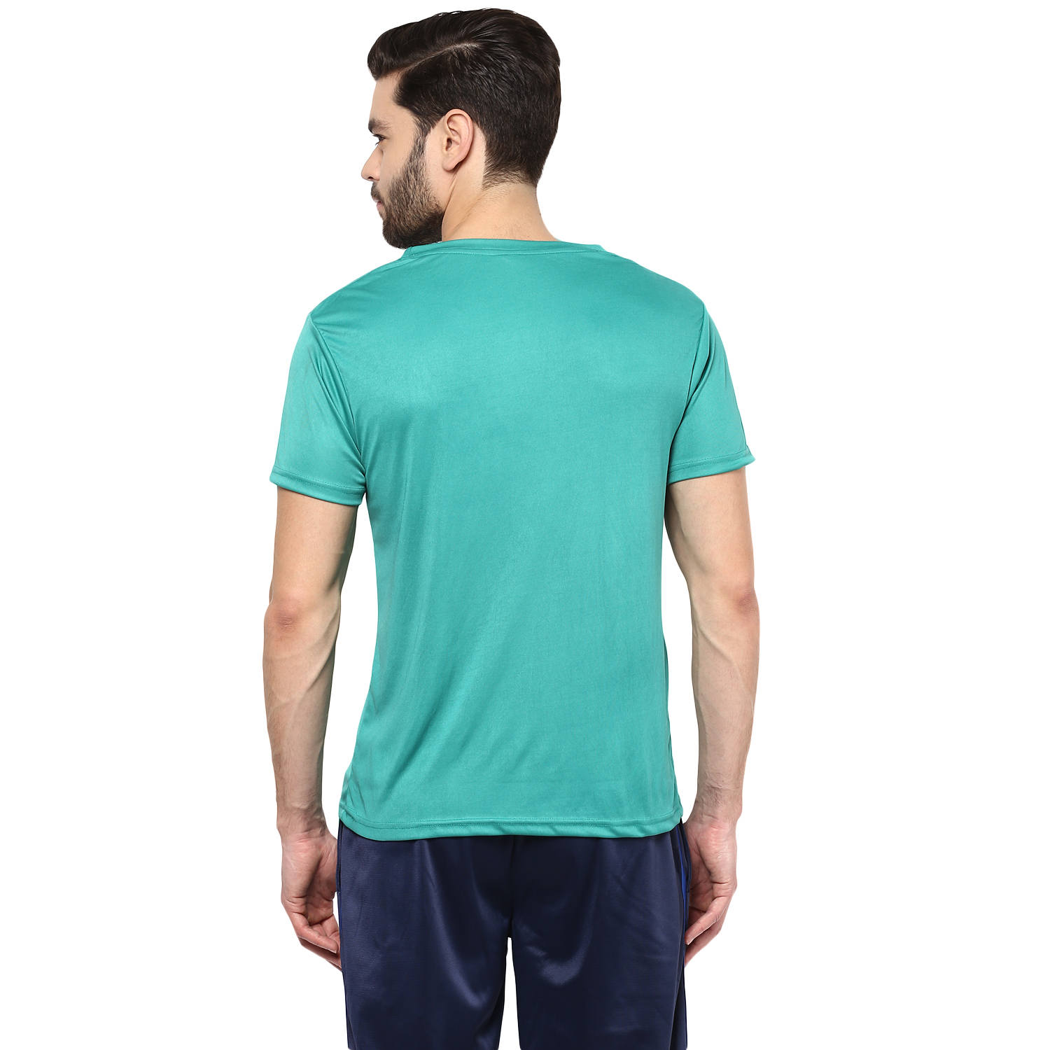 T-Shirts / Round Neck / Micro Polyester / Green - 3