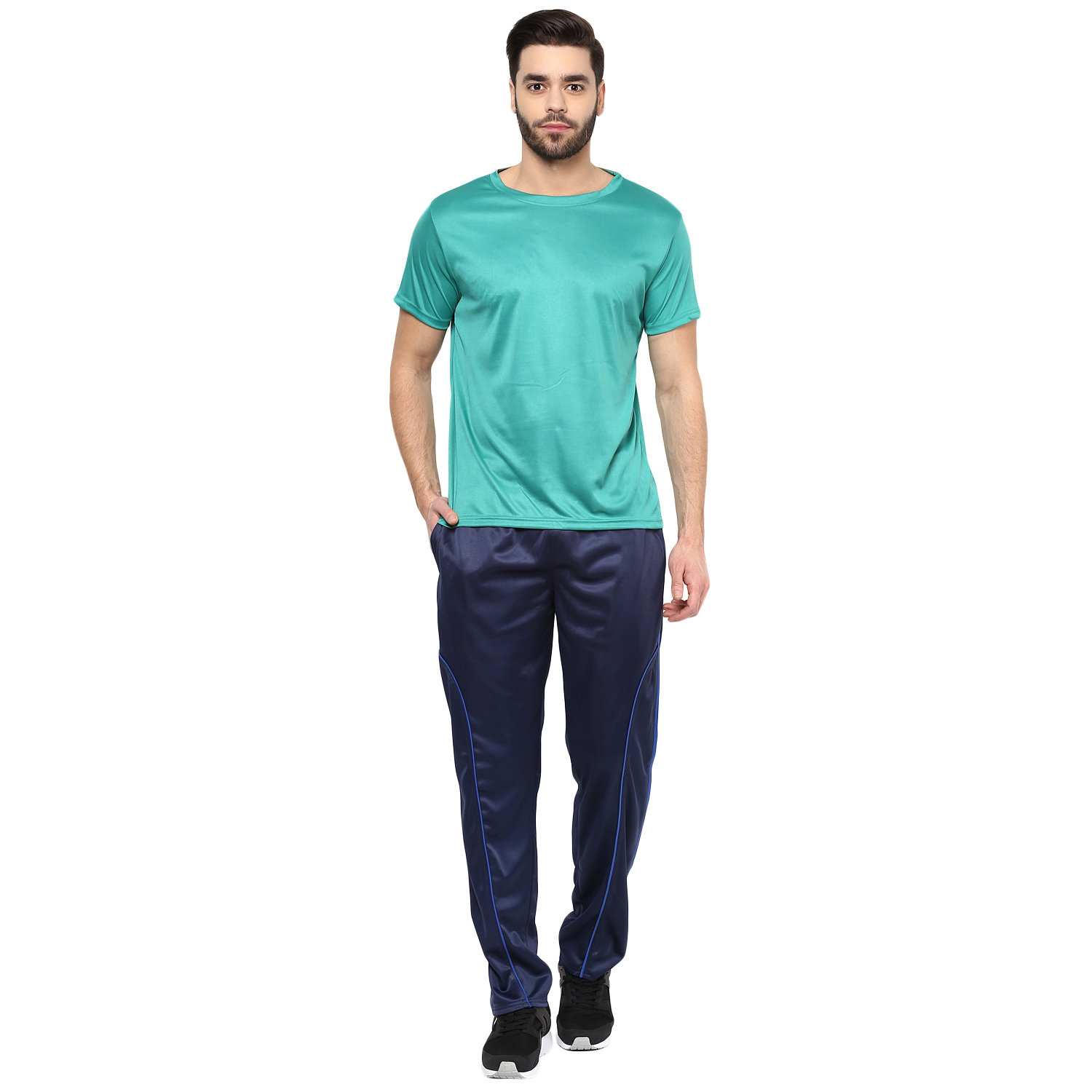 T-Shirts / Round Neck / Micro Polyester / Green - 5
