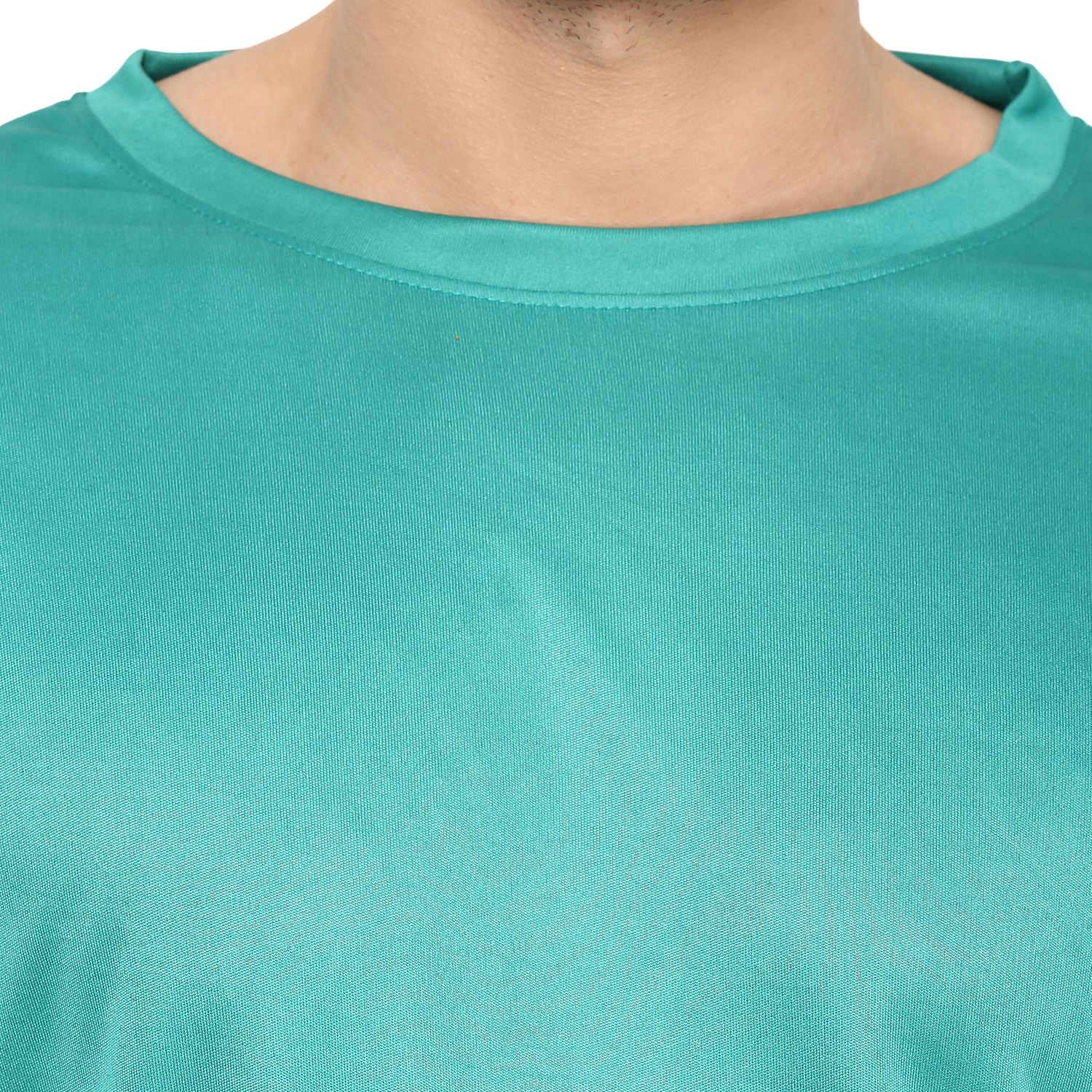 T-Shirts / Round Neck / Micro Polyester / Green - 6