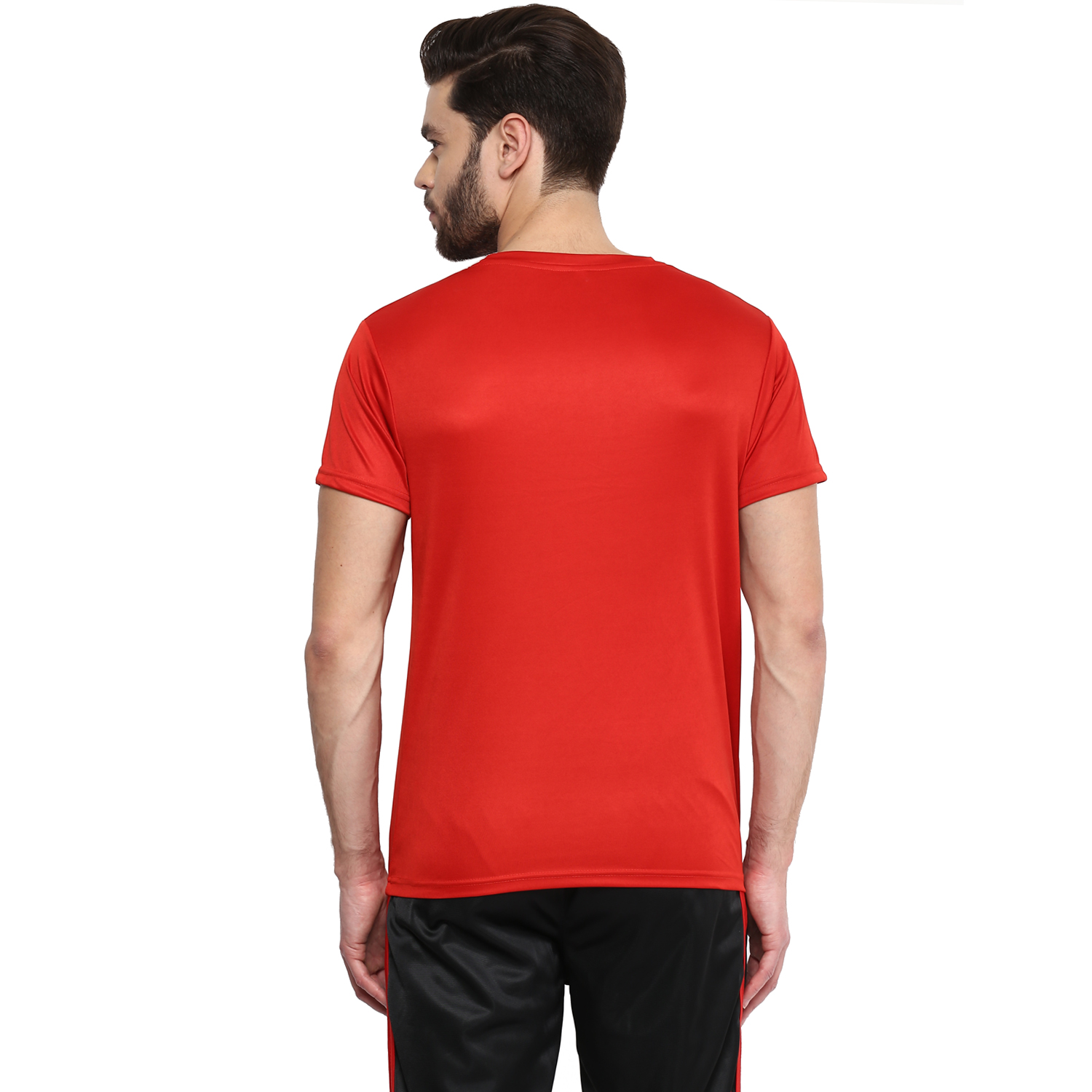 T-Shirts / Round Neck / Micro Polyester / Red - 3