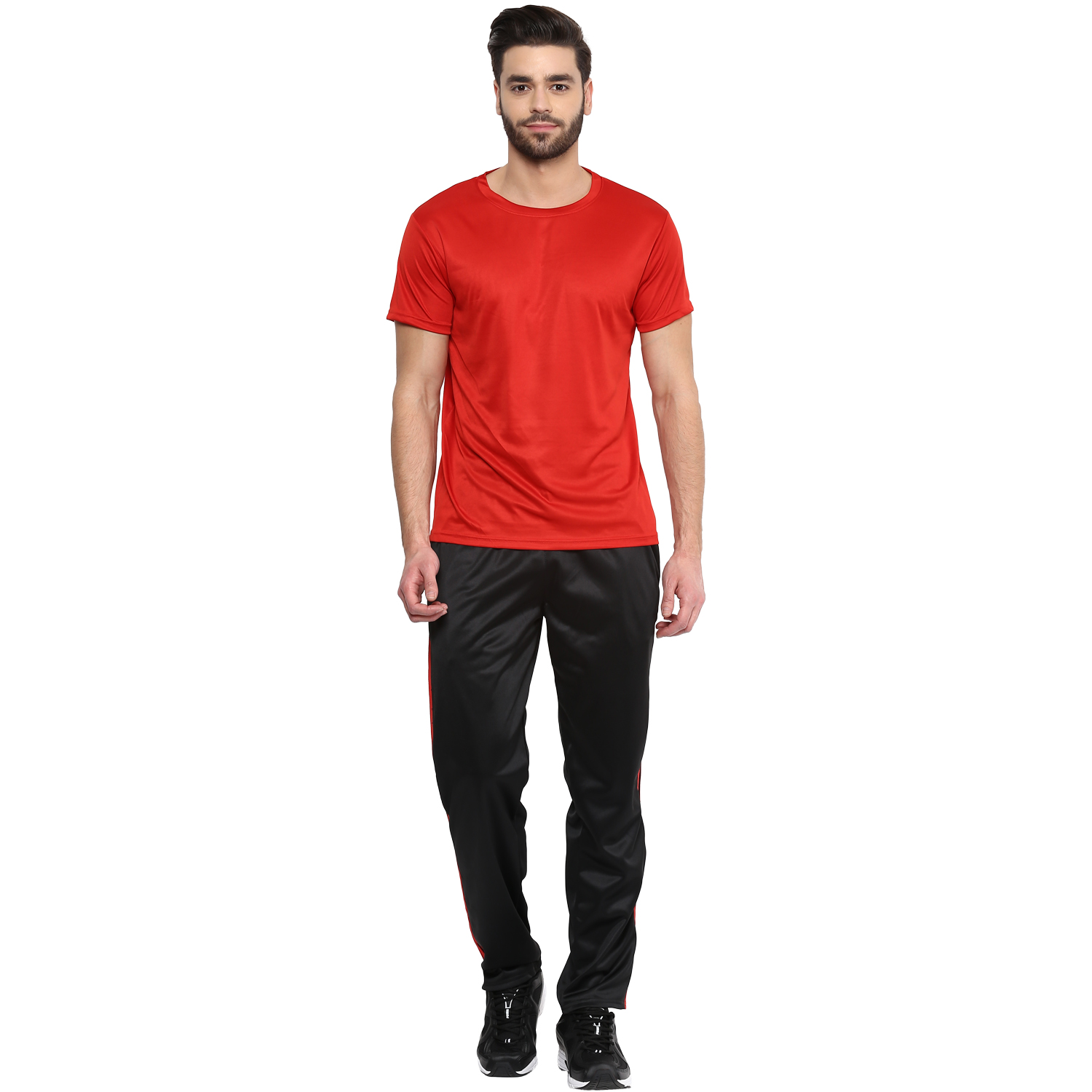 T-Shirts / Round Neck / Micro Polyester / Red - 5