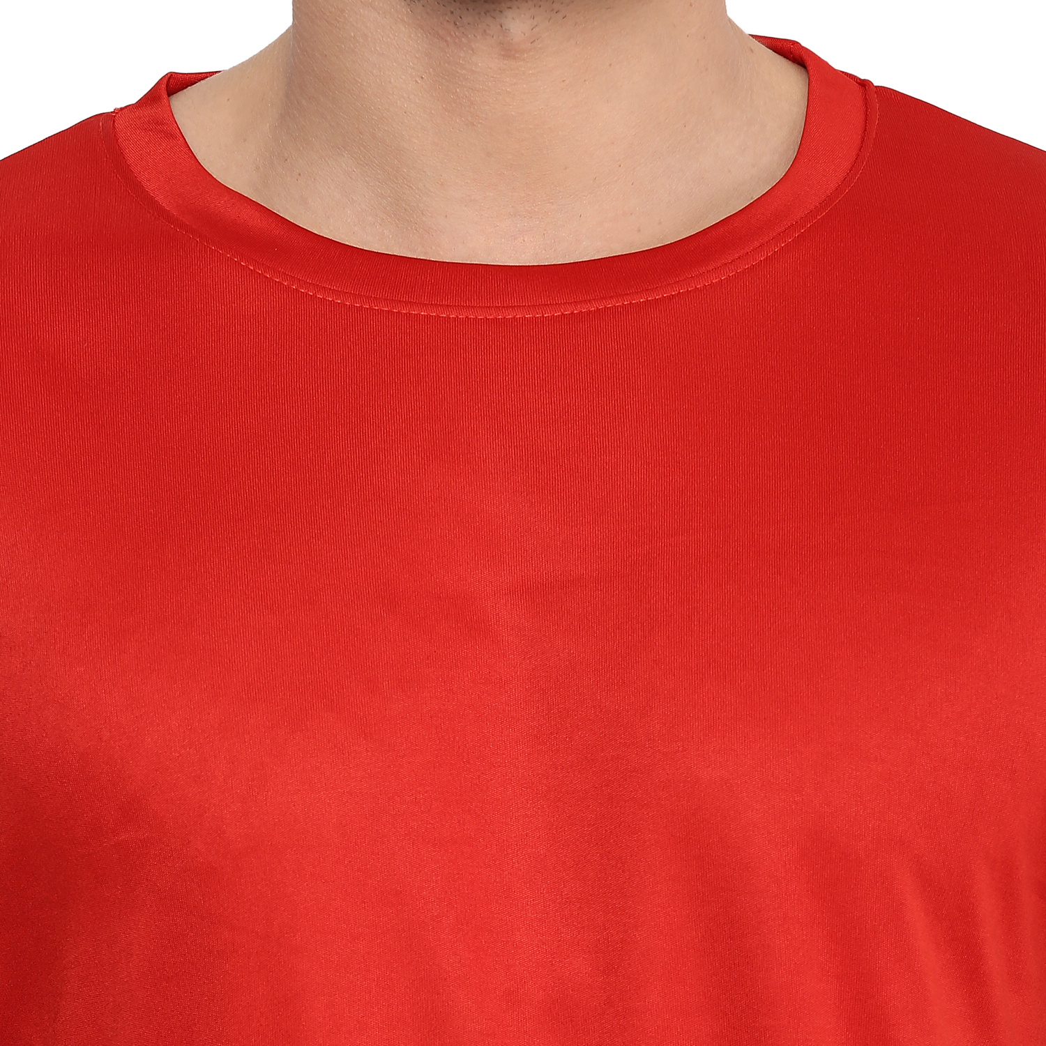 T-Shirts / Round Neck / Micro Polyester / Red - 6