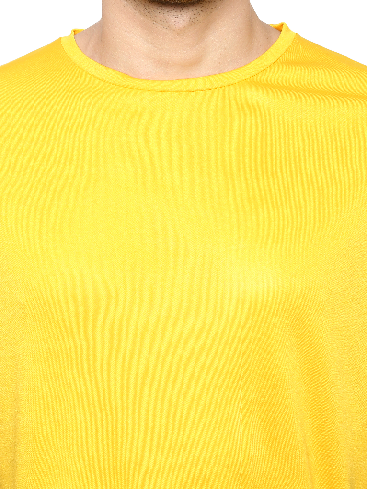 T-Shirts / Round Neck / Micro Polyester / Golden Yellow - 6