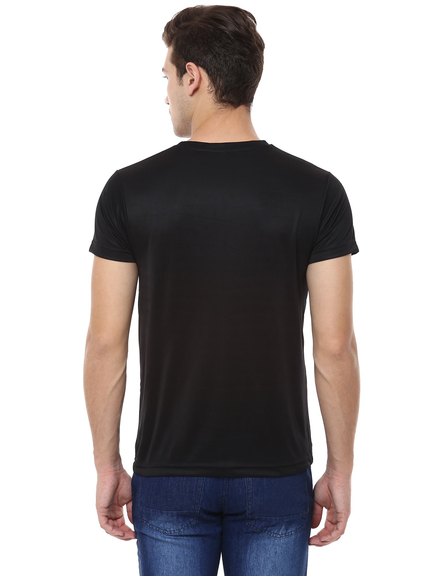 T-Shirts / Round Neck / Micro Polyester / Black - 3