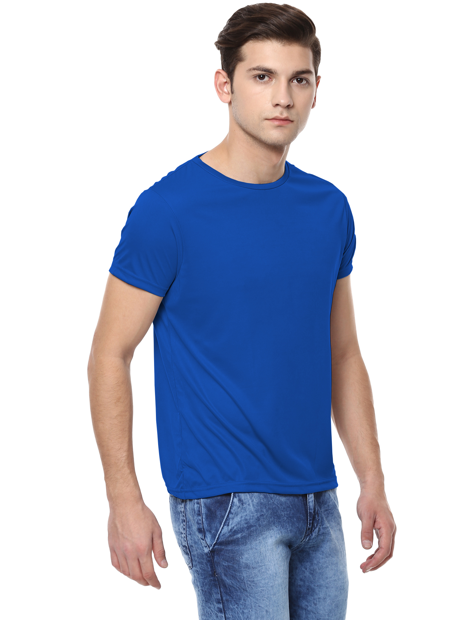 T-Shirts / Round Neck / Micro Polyester / Royal Blue - 4