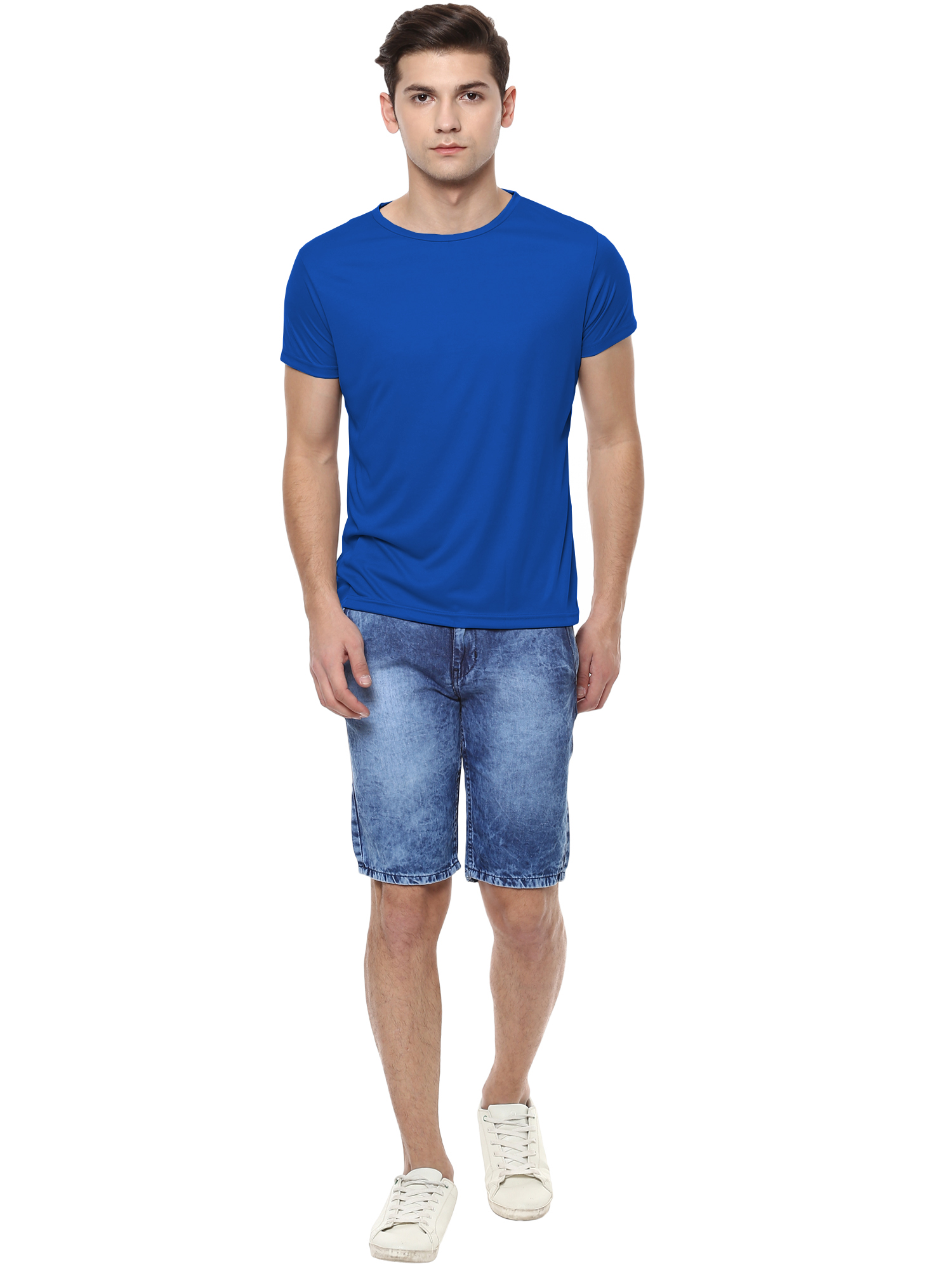 T-Shirts / Round Neck / Micro Polyester / Royal Blue - 5