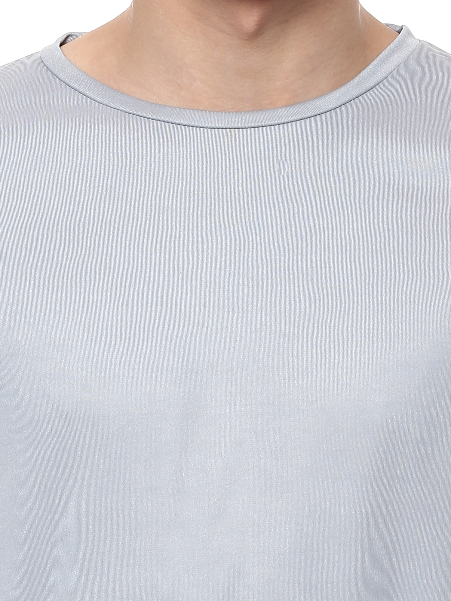 T-Shirts / Round Neck / Micro Polyester / Steel Grey - 6