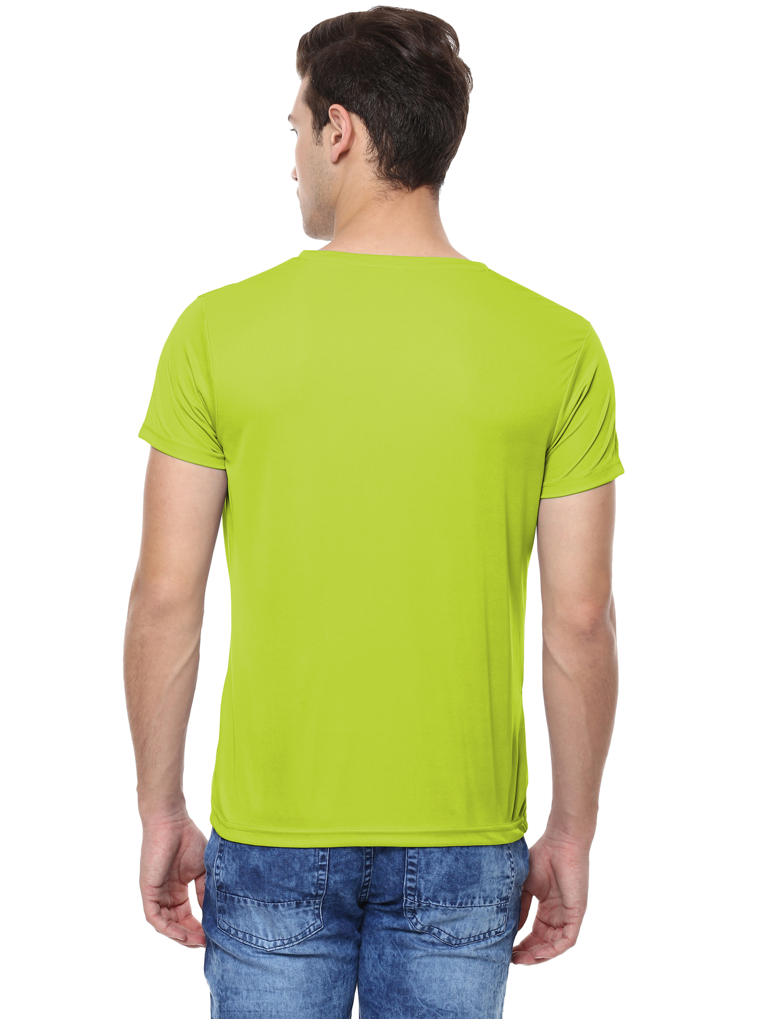 T-Shirts / Round Neck / Micro Polyester / Parrot Green - 3