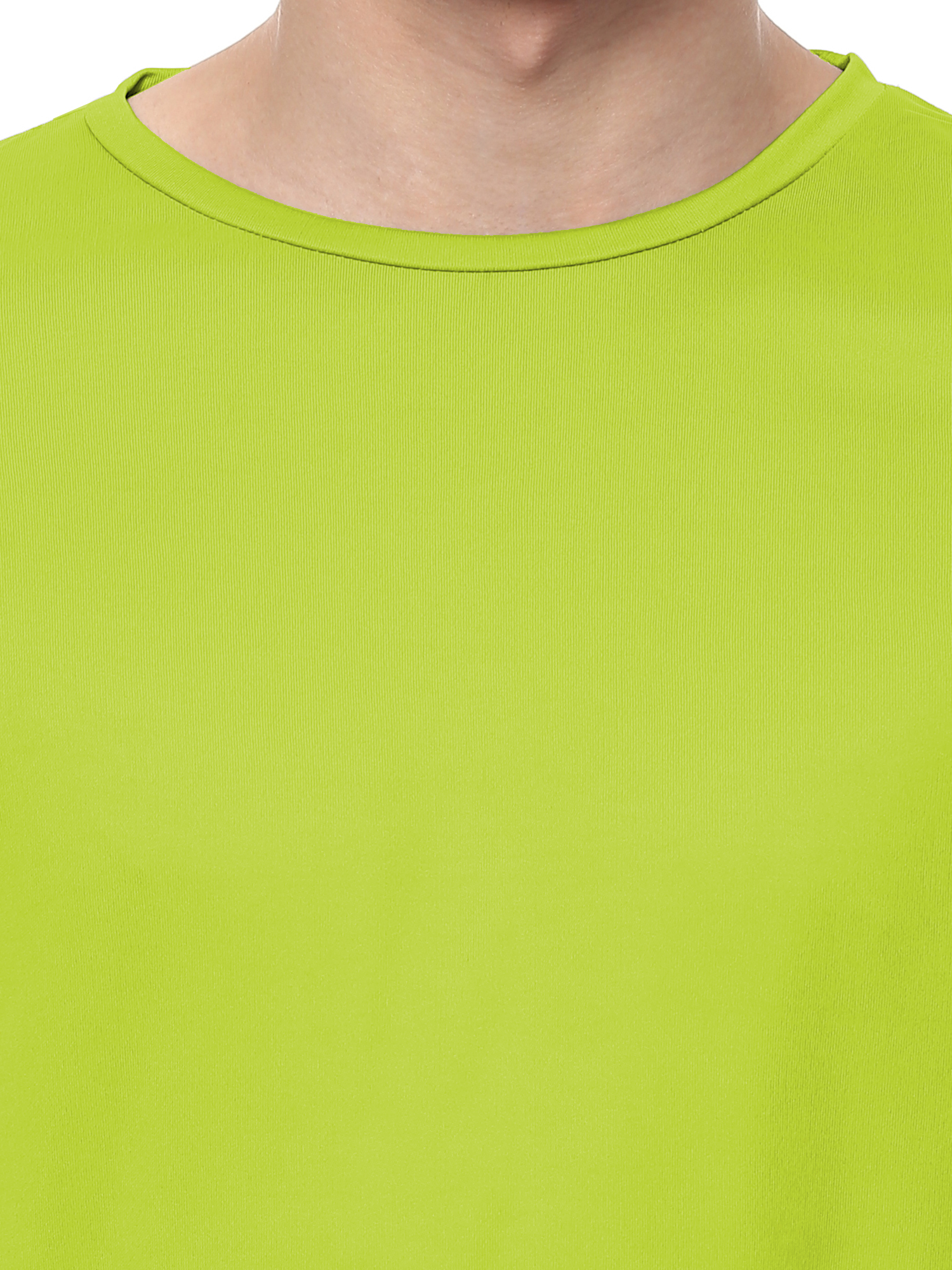 T-Shirts / Round Neck / Micro Polyester / Parrot Green - 6
