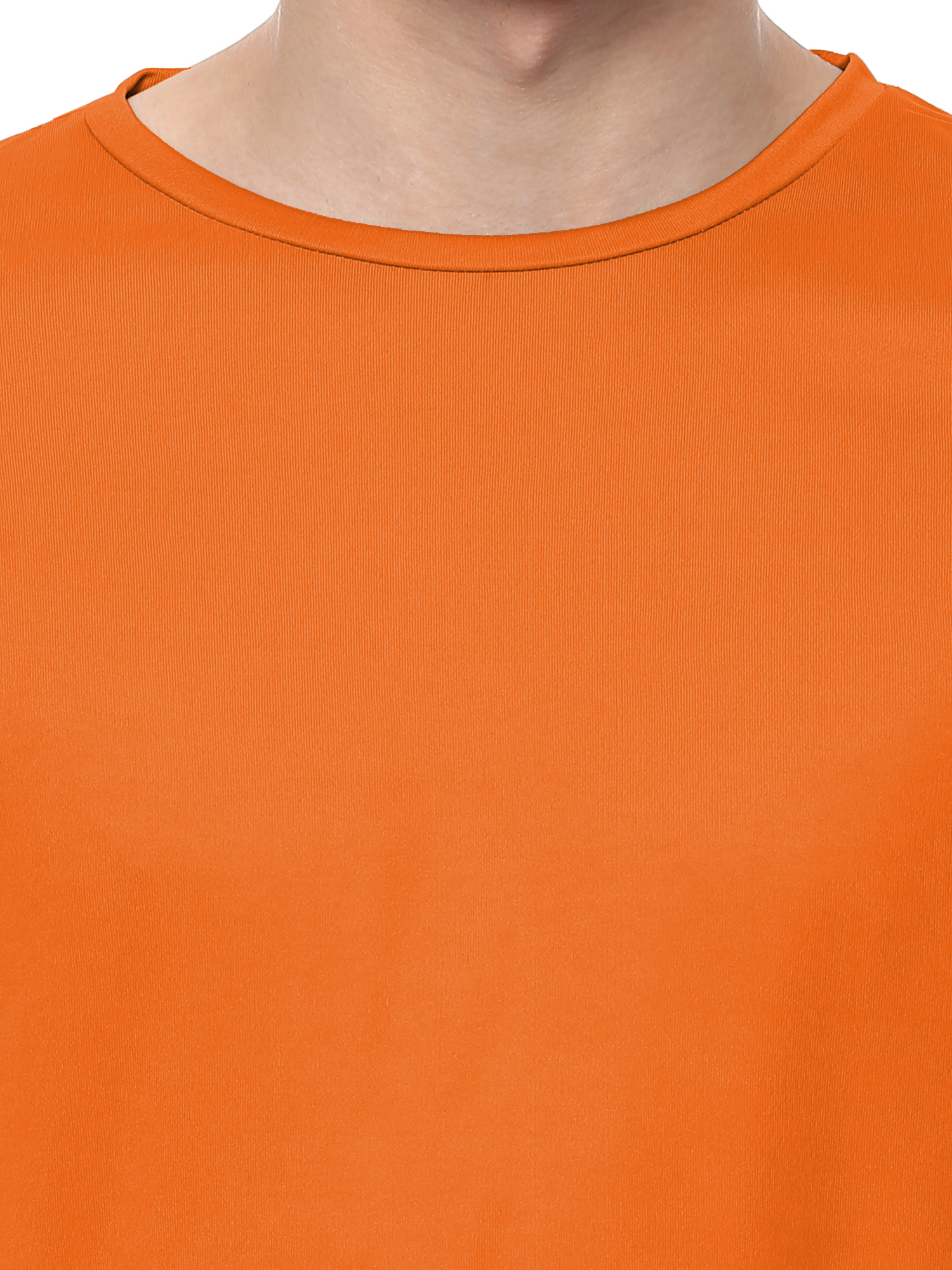 T-Shirts / Round Neck / Micro Polyester / Deep Orange - 6
