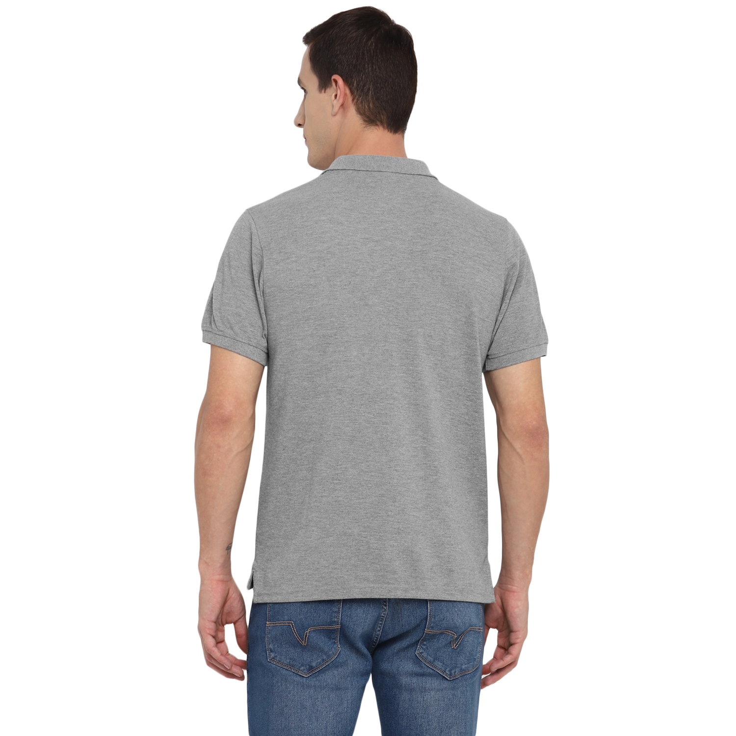 T-Shirts / Polo Collar / PC Pique / Grey Melange - 3