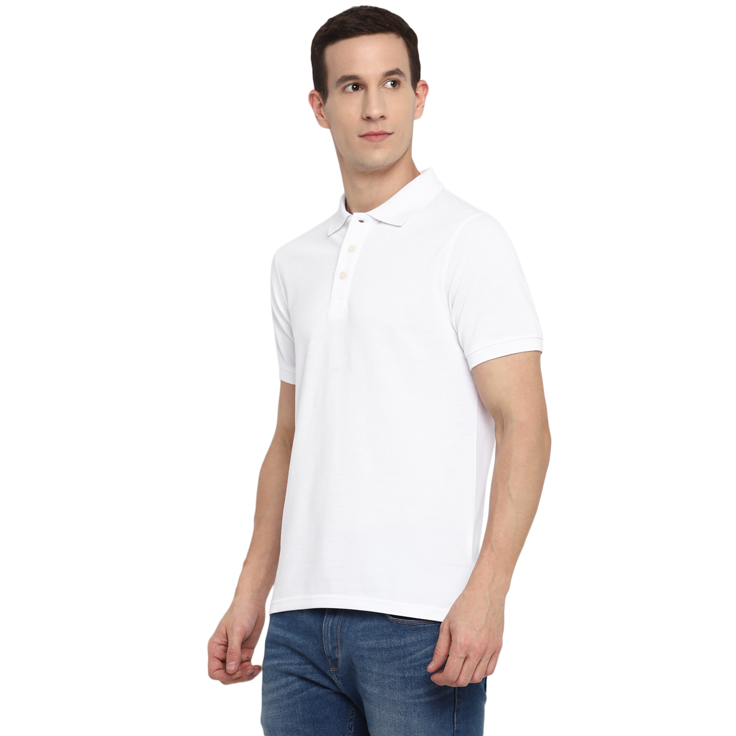 T-Shirts / Polo Collar / PC Pique / White - 4