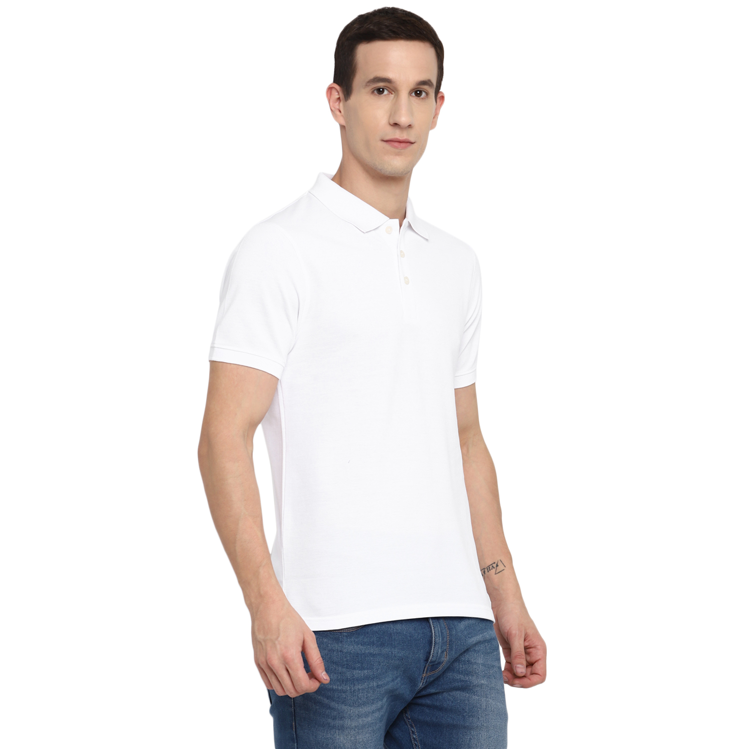 T-Shirts / Polo Collar / PC Pique / White - 5