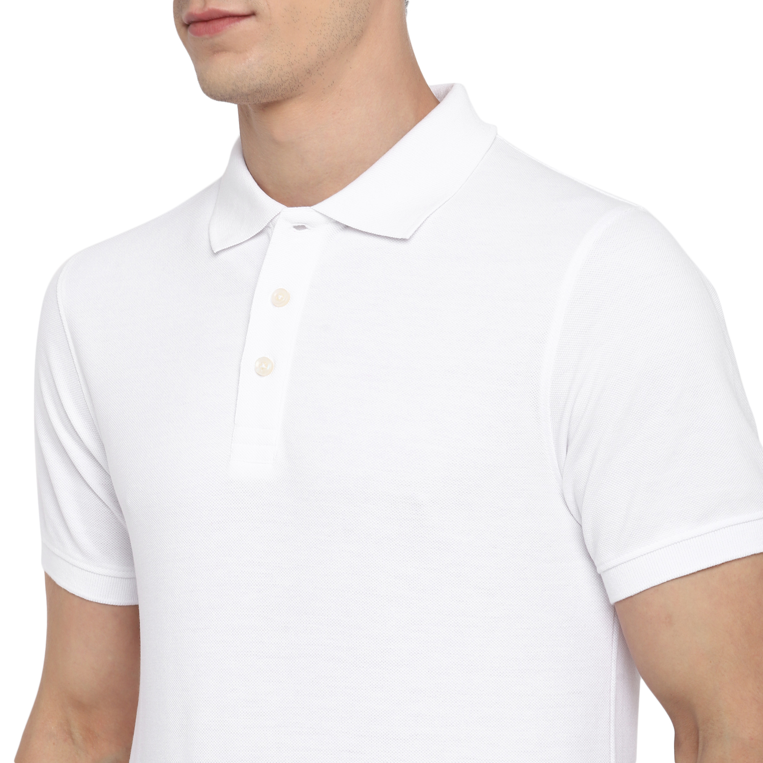 T-Shirts / Polo Collar / PC Pique / White - 7