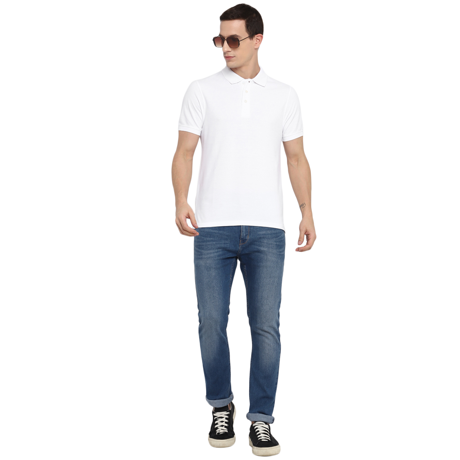 T-Shirts / Polo Collar / PC Pique / White - 9