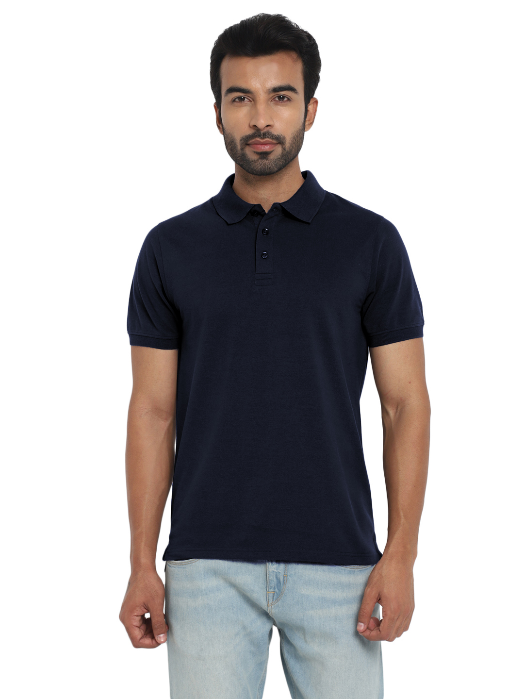 T-Shirts / Polo Collar / PC Pique / Navy Blue