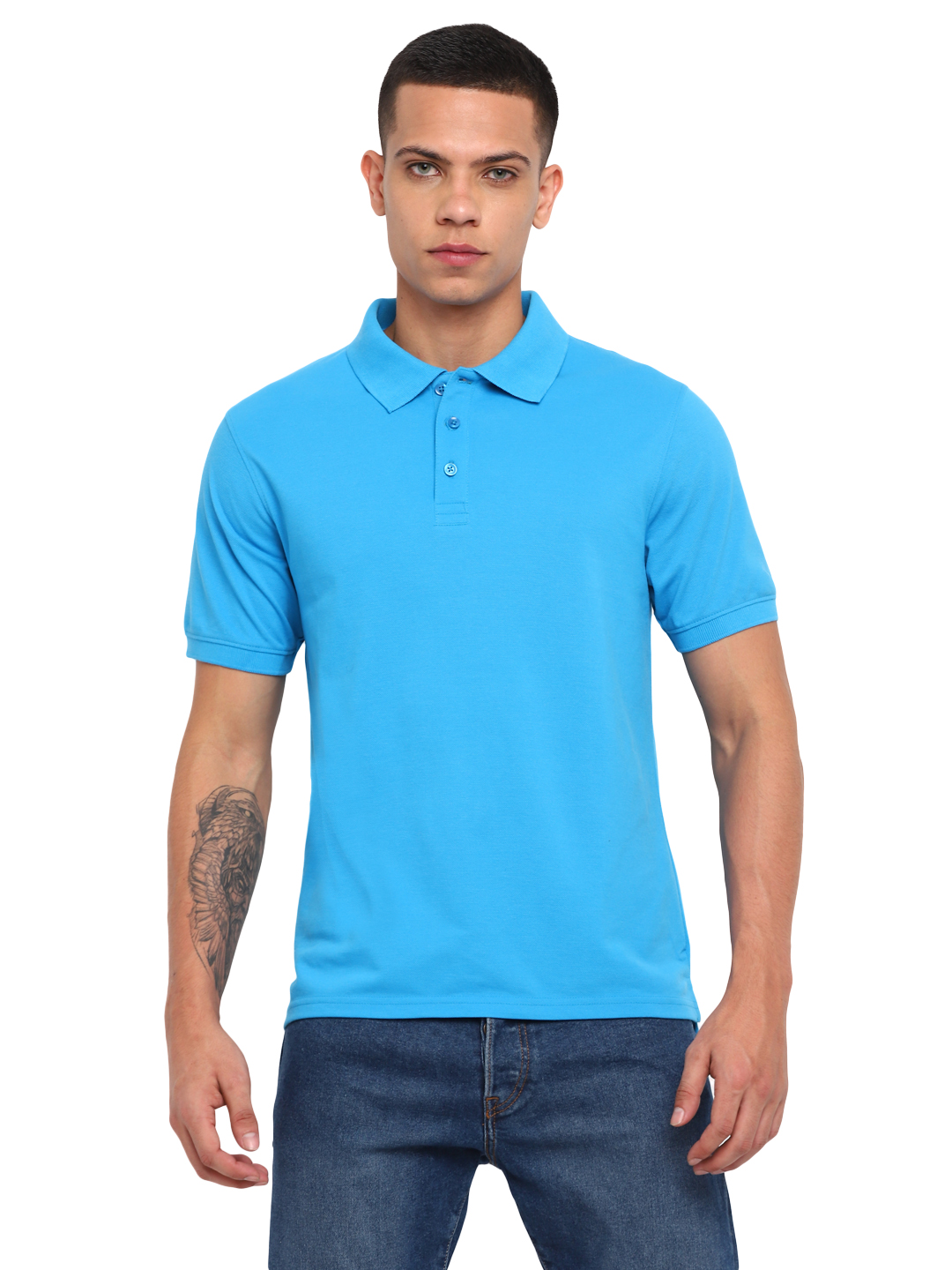 T-Shirts / Polo Collar / PC Pique / Dresden Blue