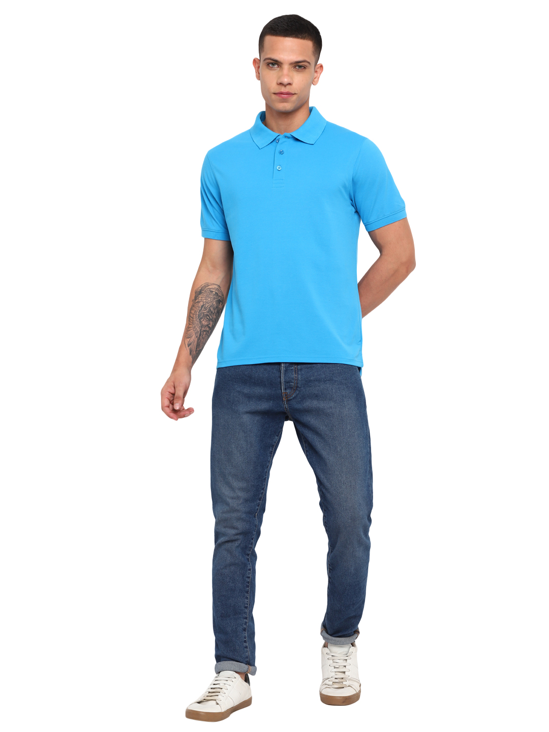 T-Shirts / Polo Collar / PC Pique / Dresden Blue - 2