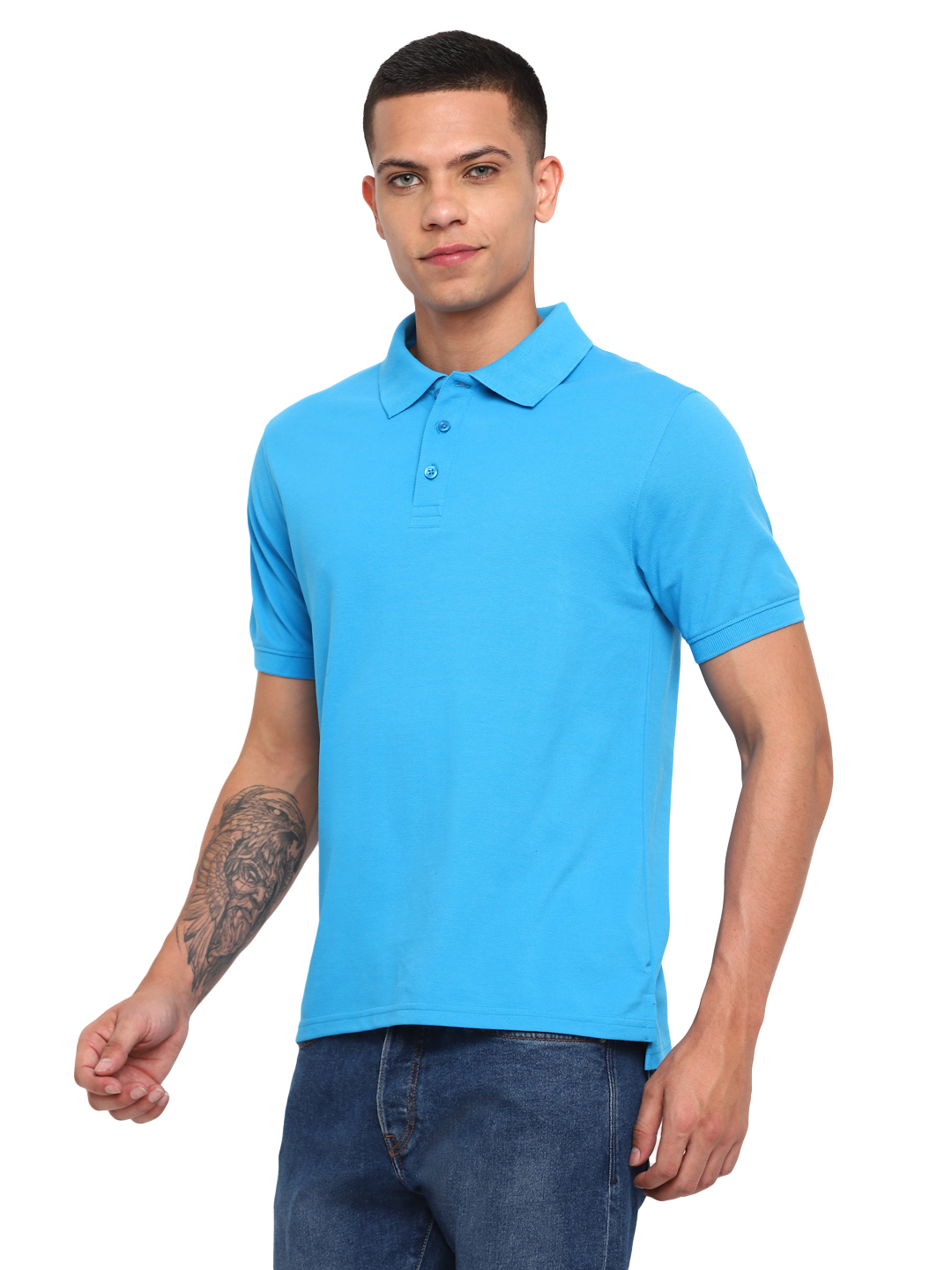 T-Shirts / Polo Collar / PC Pique / Dresden Blue - 4