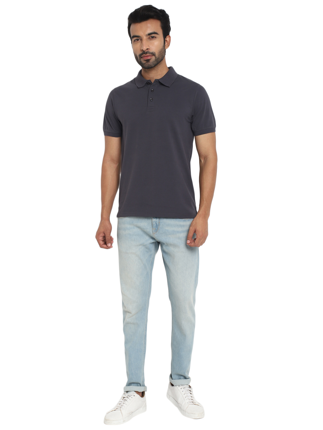 T-Shirts / Polo Collar / PC Pique / Carbon Grey - 2