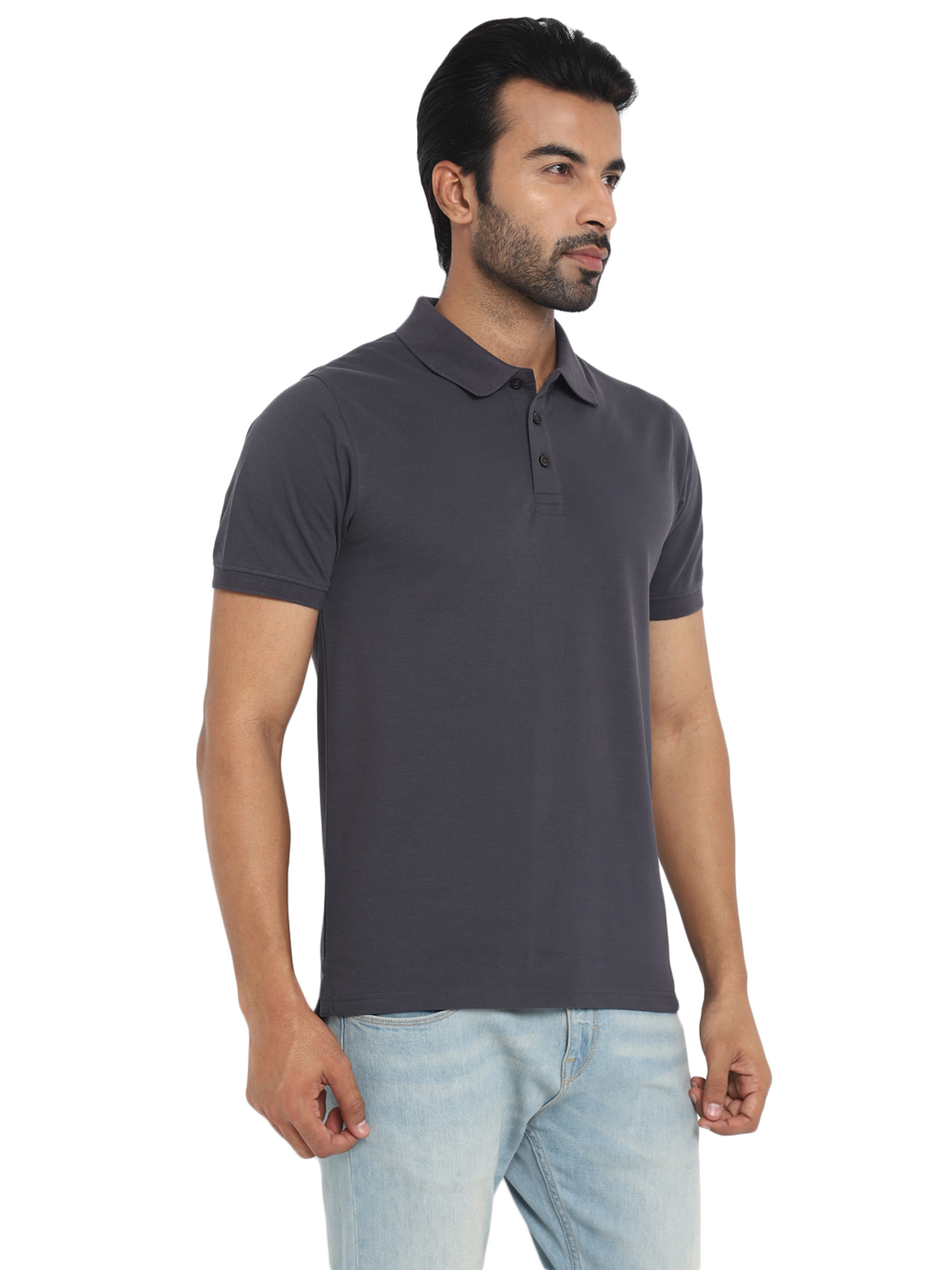 T-Shirts / Polo Collar / PC Pique / Carbon Grey - 5