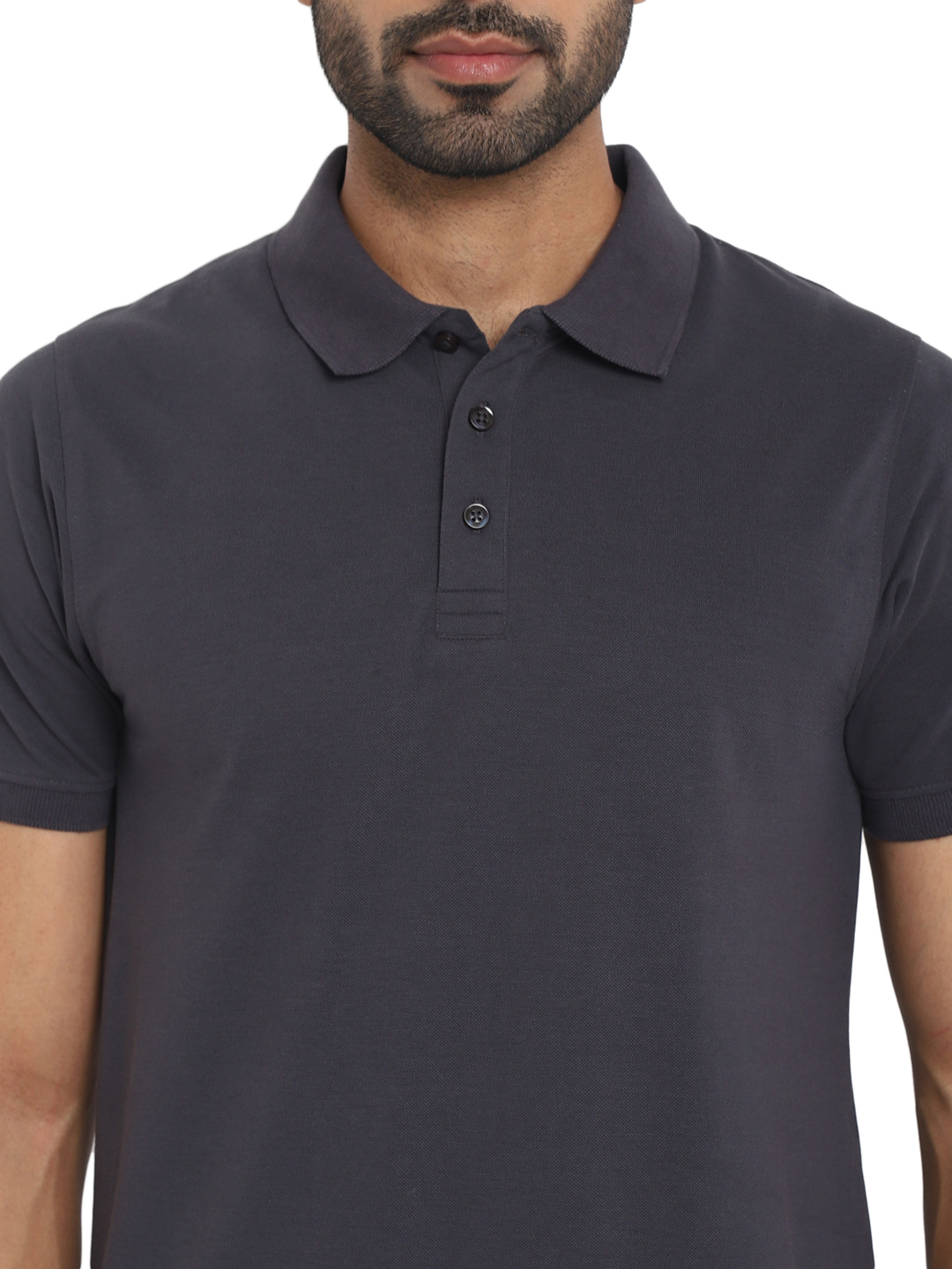 T-Shirts / Polo Collar / PC Pique / Carbon Grey - 6