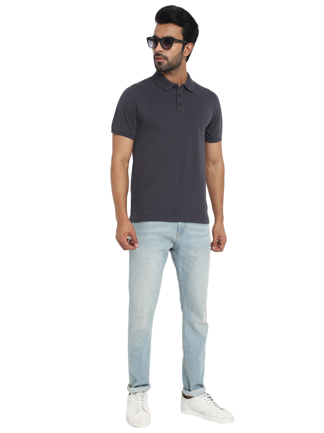 T-Shirts / Polo Collar / PC Pique / Carbon Grey - 8