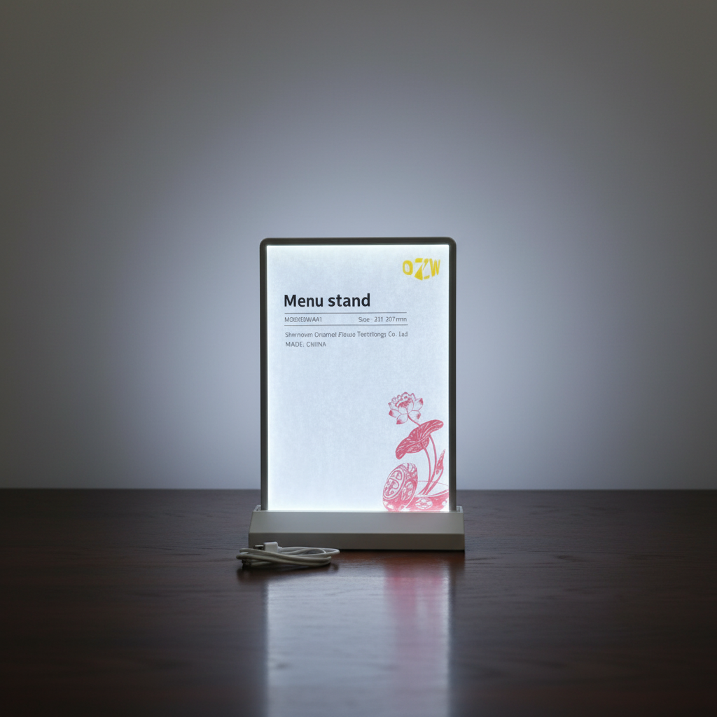 Kejea LED Advertising Light Box A4 Desktop Display - 2