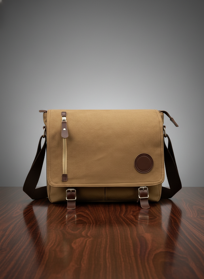Premium Canvas Messenger Bag