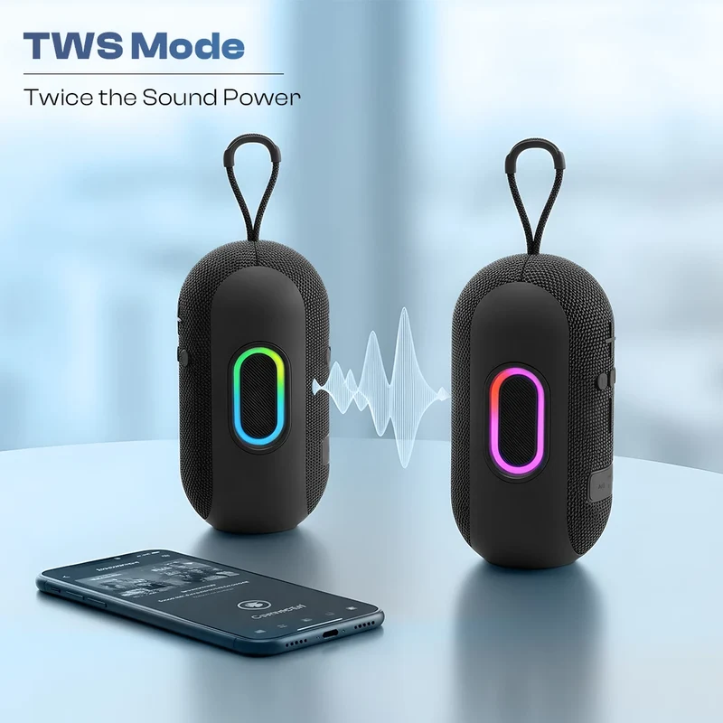 Lapcare Ozzie | 10W Portable Power | Bluetooth v5.3 | Dual Pairing via TWS Mode | Up to 8 Hours | Premium Build - 4