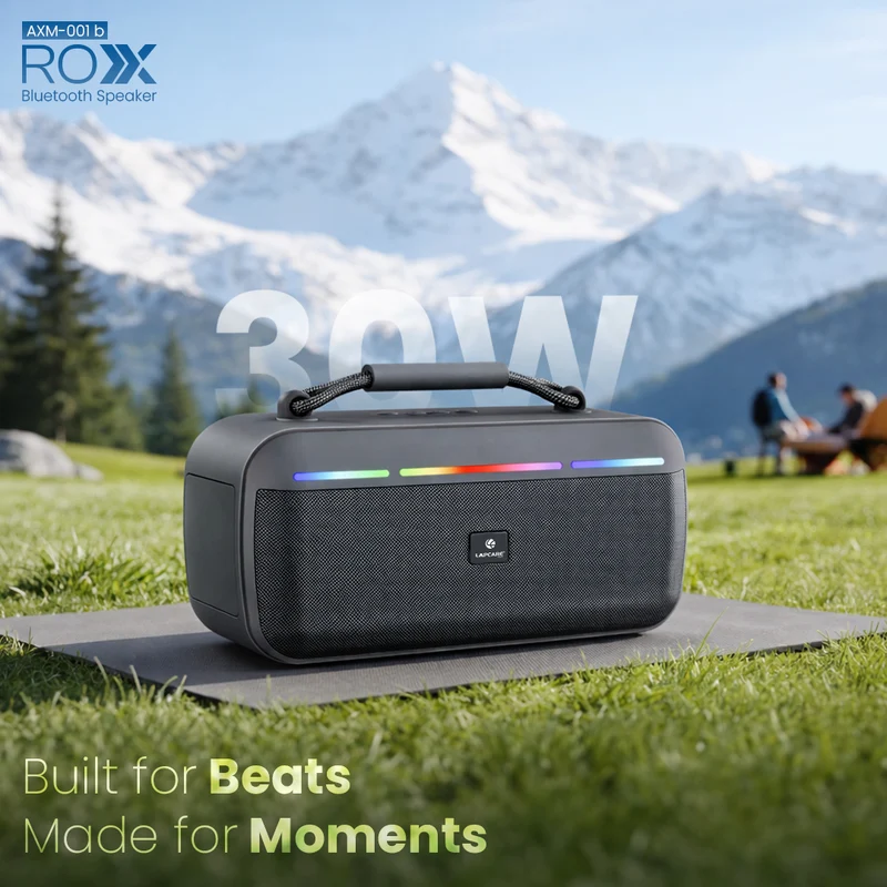 Lapcare Roxx | 30W Stereo Power | Bluetooth v5.3 | Dual Pairing via TWS Mode | Up to 8 Hours | Multiple Connectivity - 2