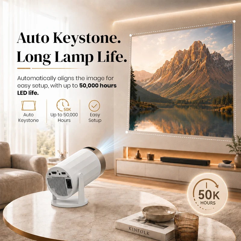 Lapcare Laplay Pro | 4500 Lumens Brightness | True HD picture with vivid colors | Big-Screen Experience | 4K Supported (LLP-024) - 3