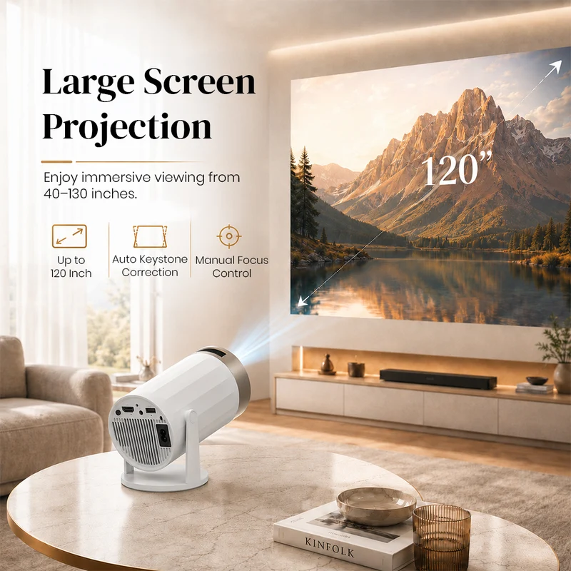 Lapcare Laplay Pro | 4500 Lumens Brightness | True HD picture with vivid colors | Big-Screen Experience | 4K Supported (LLP-024) - 6
