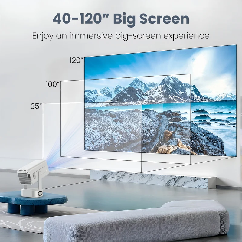 Lapcare Laplay Smart | 6000 Lumens brightness | Full HD 1080p | Phone Casting | Built-in 8W Speaker | Dual Band Wi-Fi (LLP-015) - 6