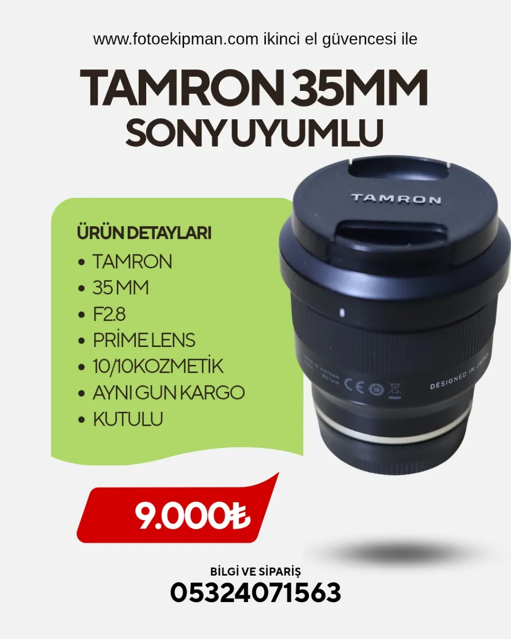Tamron 35 mm her derde deva lens