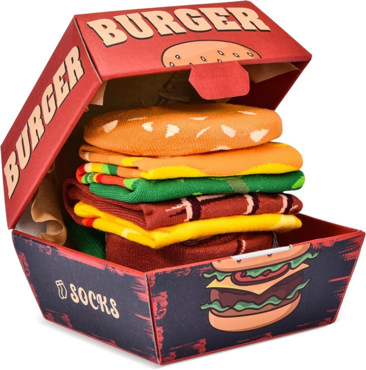 Burger Sokken Box