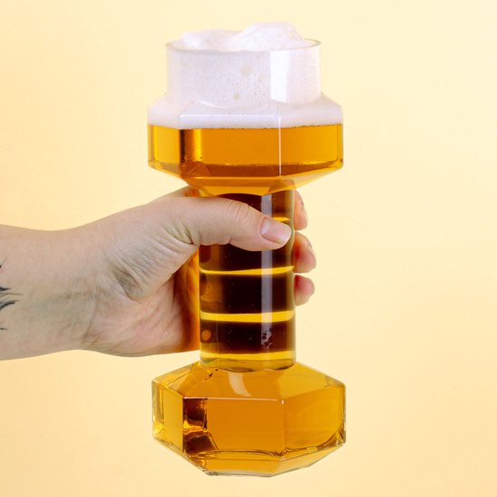 Dumbbell Bierglas