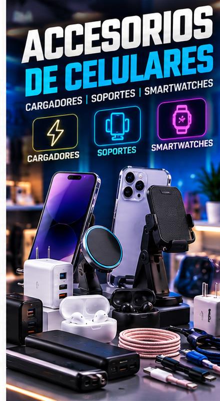 Celulares, Accesorios y Smartwatches