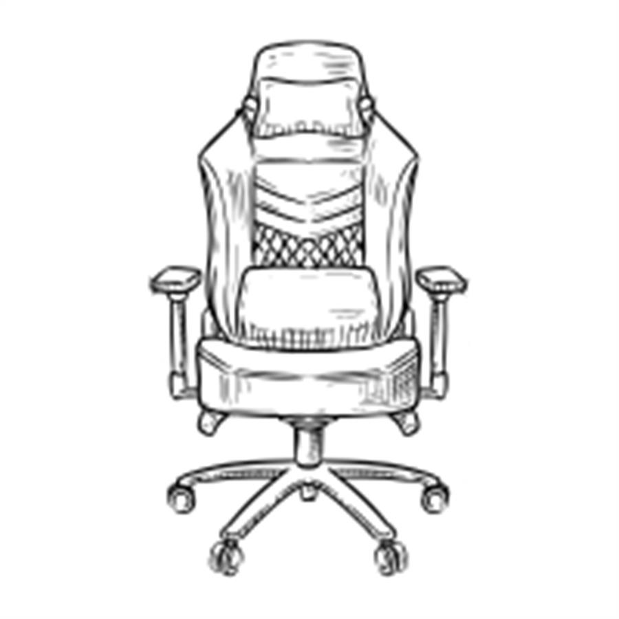Silla Gamer Raptor Throne R1 Tela Gris